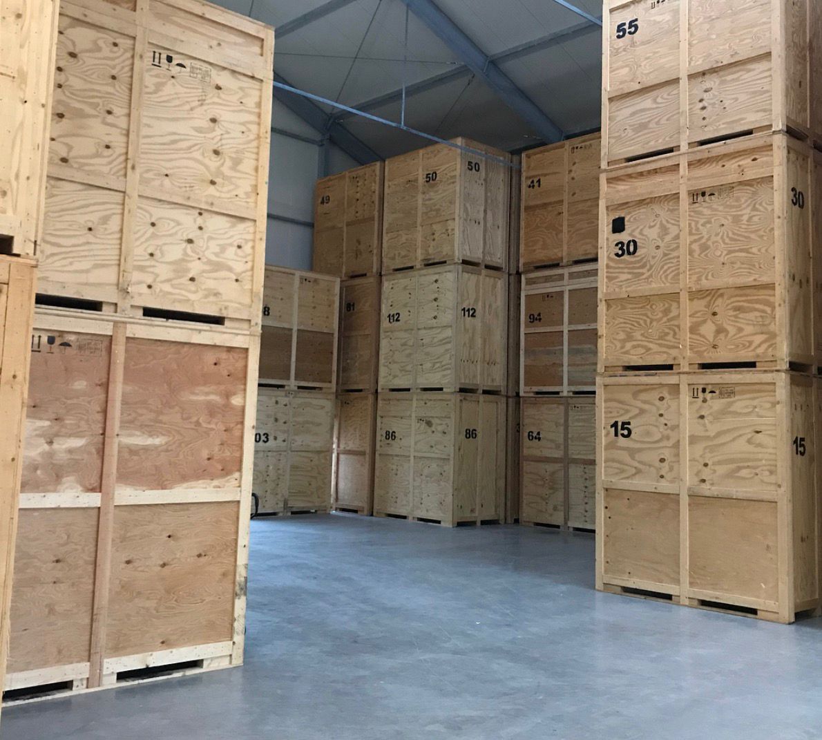 Möbellagerung Münster - Holzkisten